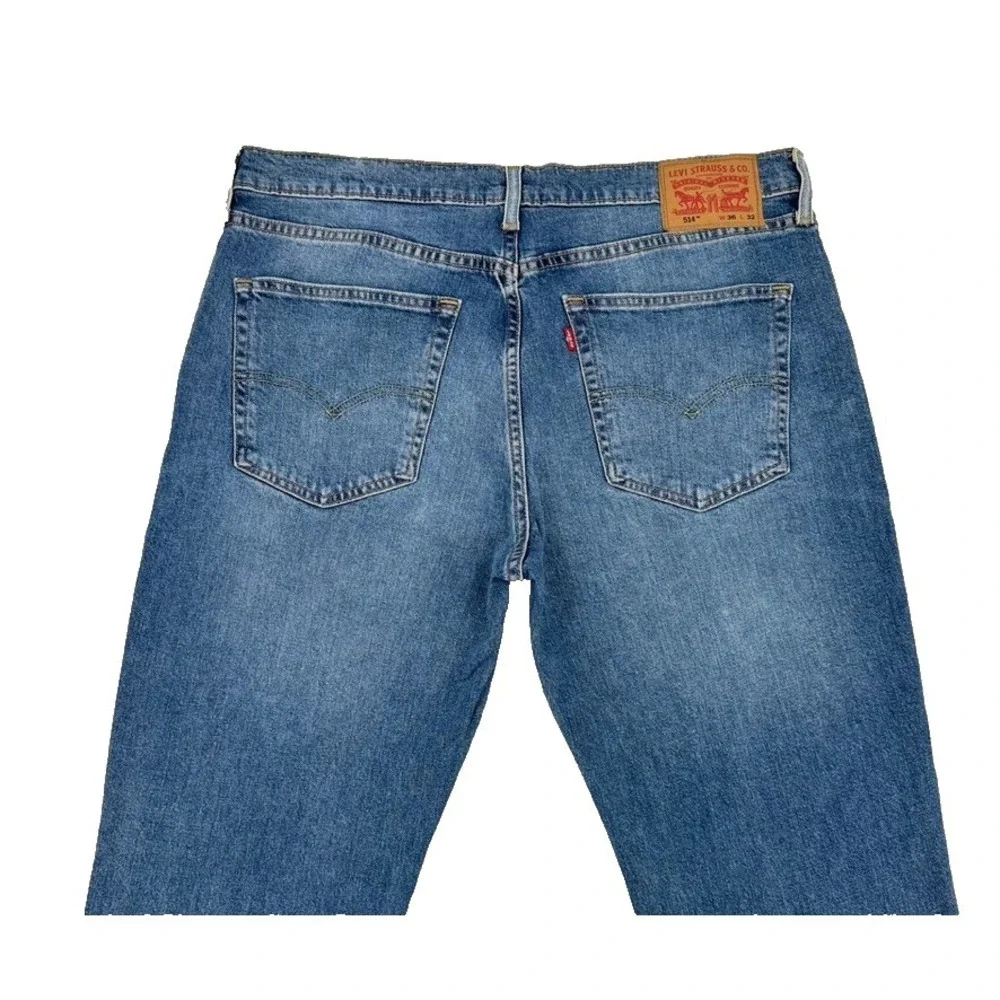 Levi's 514 Straight Leg Jeans Men's 36x32‎ Blue Denim NWT Reclaimed Sustainable